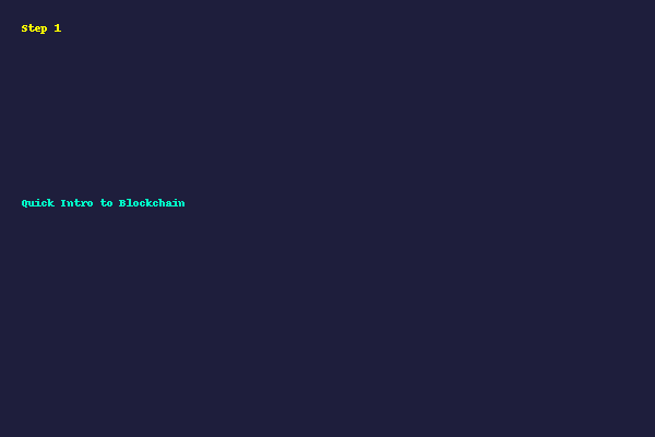 Quick introduction to Blockchain